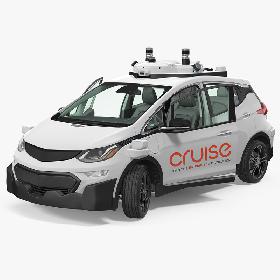 GM Cruise Automation Bolt EV Self Driving Car Rigged 3D model